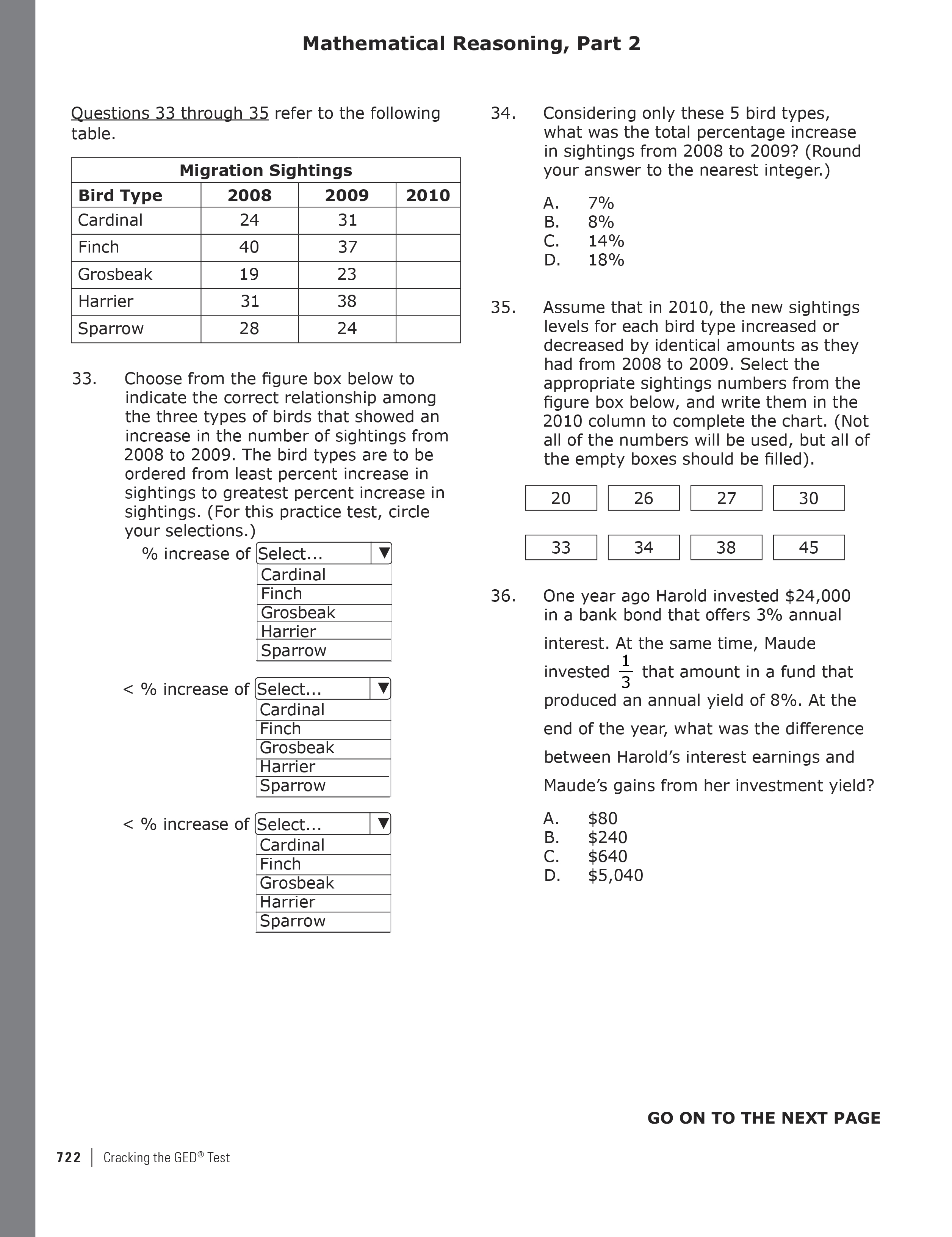 Extended ebook content for Cracking the GED Test with 2 Practice Tests